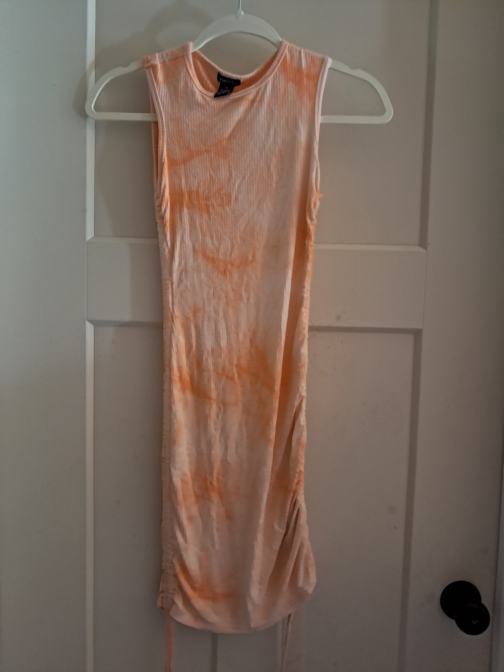Rue21 Peach Tie-Dye Midi Dress